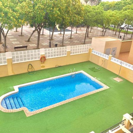 Casa Tino 500M Playa Terraza Garaje Piscina Daire Aguadulce  Dış mekan fotoğraf